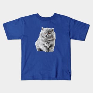 British Shorthair Longhair Cat Kitten Kids T-Shirt